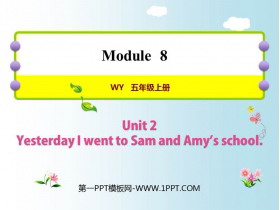 Yesterday I went to Sam and Amy's schoolPPTnd