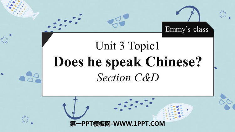Does he speak Chinese?SectionCD PPTn