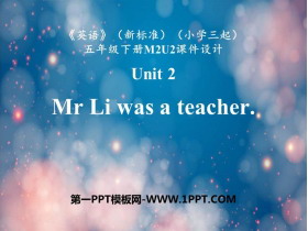 Mr Li was a teacherPPTʿμ