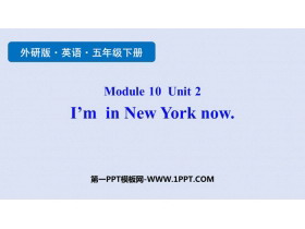 《I'm in New York now》PPT���|�n件