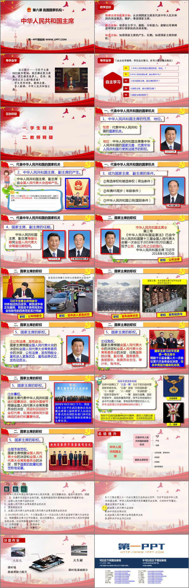 《中华人民共和国主席》PPT教学课件下载-预览图02