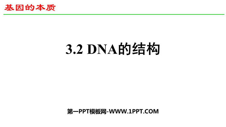 《DNA的结构》基因的本质PPT教学课件-预览图01