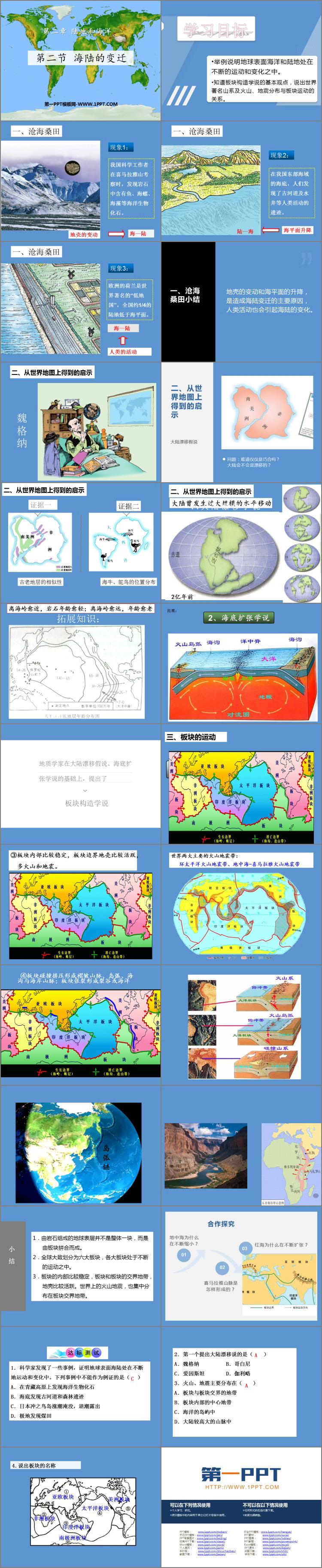 《海陆的变迁》陆地和海洋PPT下载-预览图02