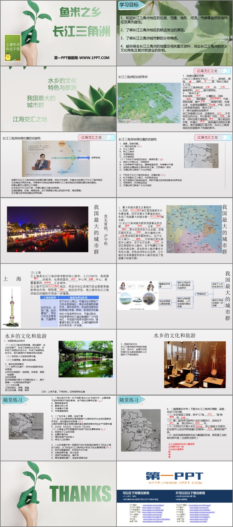 《鱼米之乡长江三角洲地区》南方地区PPT教学课件-预览图02
