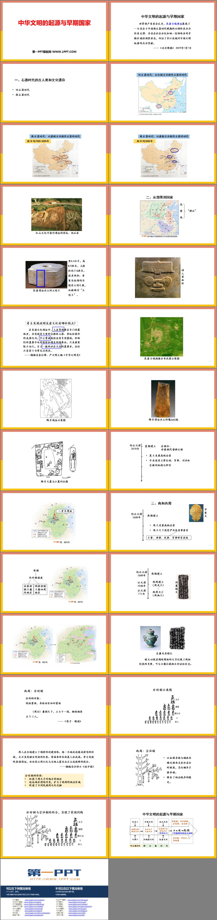 《中华文明的起源与早期国家》PPT精品课件下载