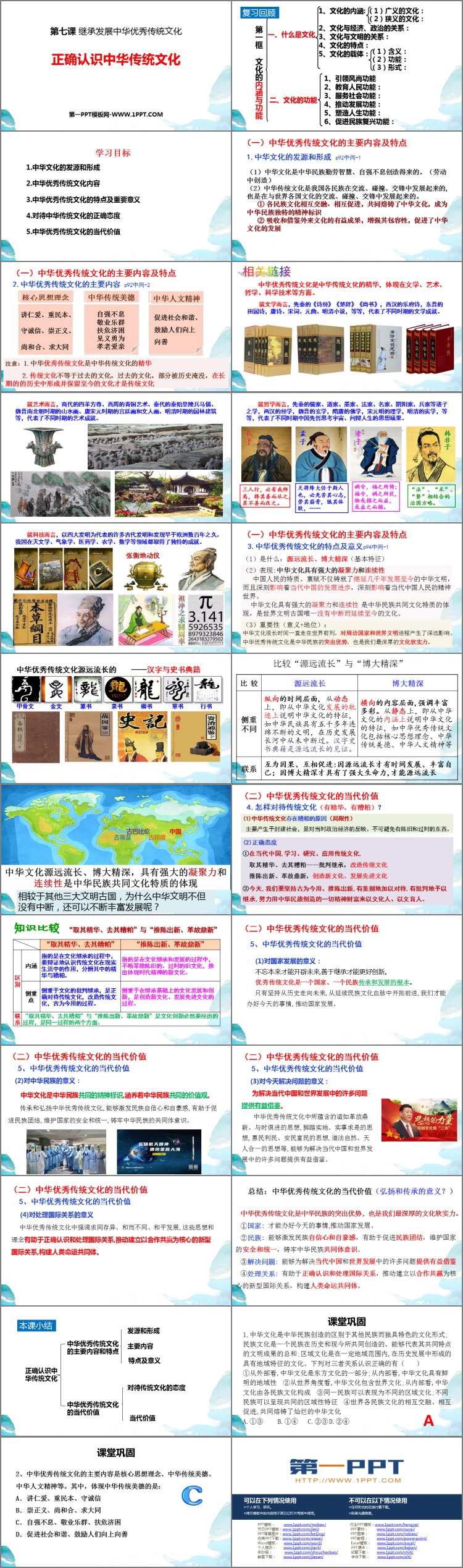 《正确认识中华传统文化》继承发展中华优秀传统文化PPT下载-预览图02