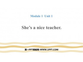 She's a nice teacherPPTMd