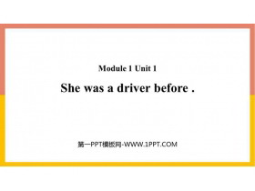 She was a driver beforePPTMn