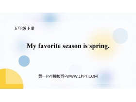 My favourite season is springPPTMn