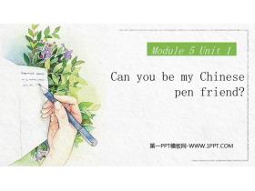 Can you be my Chinese pen friendPPT