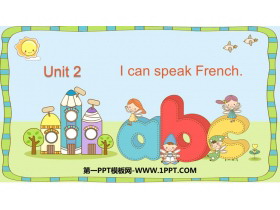 I can speak FrenchPPTd