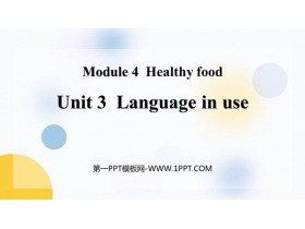 Language in useHealthy food PPTμ