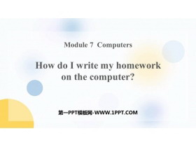How do I write my homework on the computerPPTMn