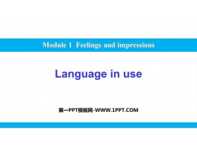 Language in useFeelings and impressions PPTμ