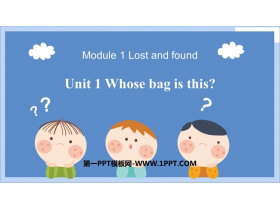 Whose bag is this?Lost and found PPTʿμ
