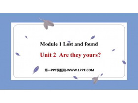Are they yours?Lost and found PPTѧμ