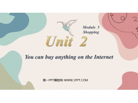 You can buy everything on the InternetShopping PPTμ
