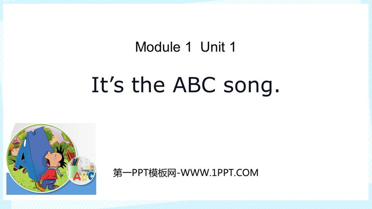 It\s the ABC songPPT|n