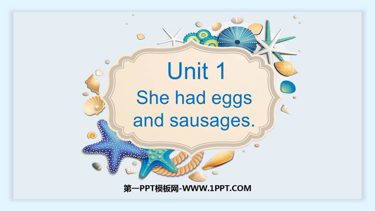 She had eggs and sausagesPPTMd