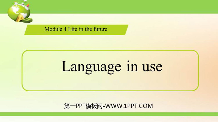 Language in useLife in the future PPŤWn