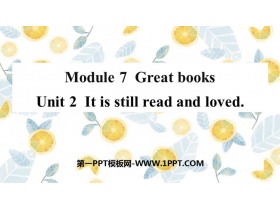 It is still read and lovedGreat books PPTƷμ