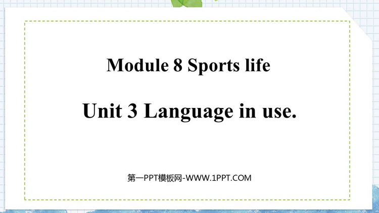 Language in useSports life PPTnd