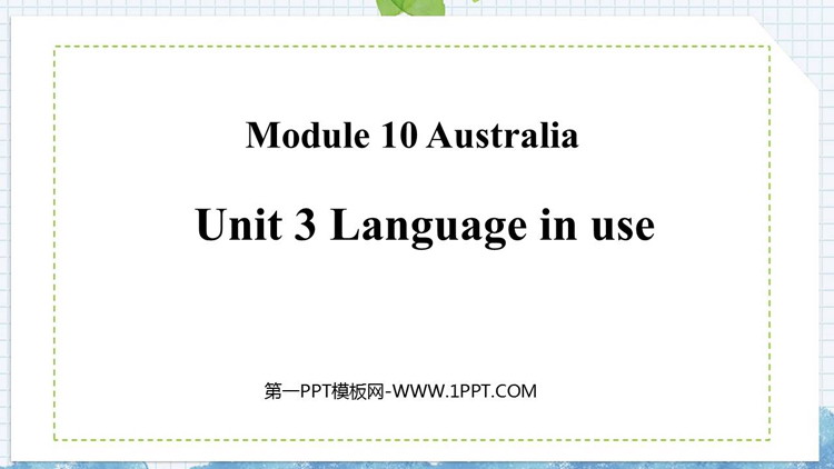 Language in useAustralia PPTnd