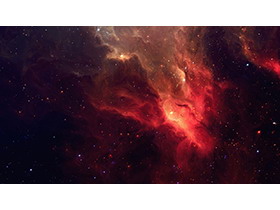 四张红色宇宙星空星球PPT背景图片