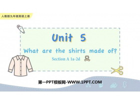 What are the shirts made of?SectionA PPTѧμ(1ʱ)