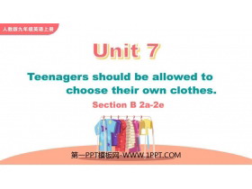 Teenagers should be allowed to choose their own clothesSectionB PPTѧμ(2ʱ)
