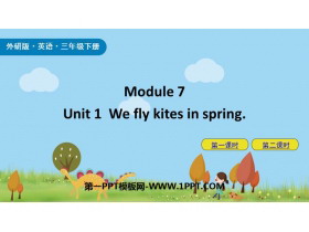 We fly kites in springPPTʿμ