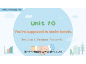 You are supposed to shake handsSectionA PPTѧμ(3ʱ)