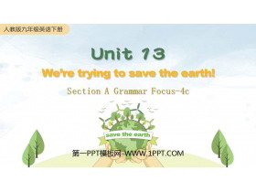 We're trying to save the earth!SectionA PPTμ(3ʱ)