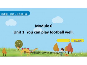 You can play football wellPPTn(2nr)