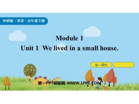 We lived in a small housePPT(1nr)