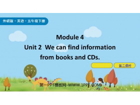 We can find information from books and CDsPPTn(2nr)