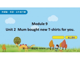 Mum bought new T-shirts for youPPTd(2n)