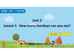 《How many monkeys can you see?》Animals PPT课件(第1课时)