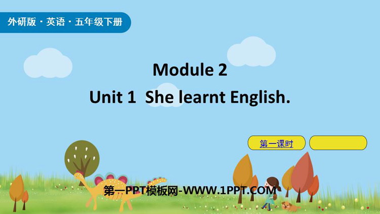 She learnt EnglishPPTn(1nr)